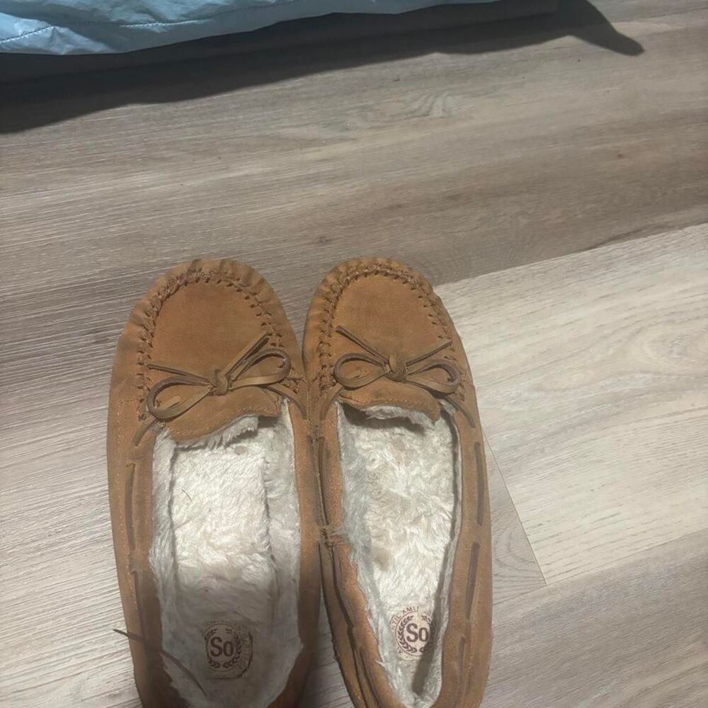 Brown slippers